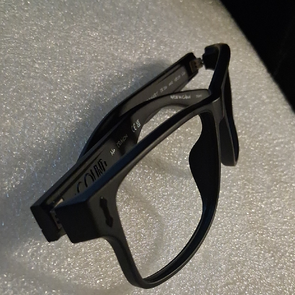 Modern Black Rectangular Glasses - image 7